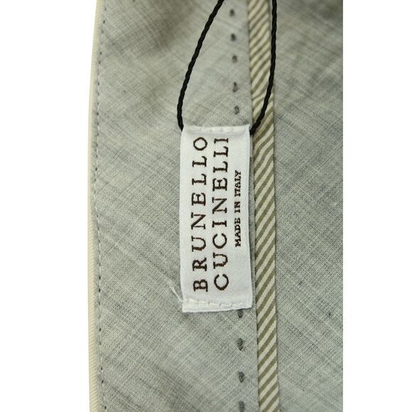 Brunello Cucinelli Wide Leg Pants in Beige Cotton